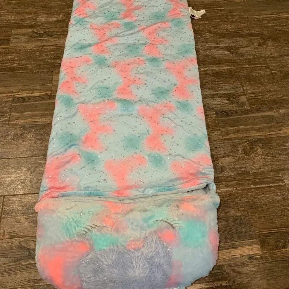 Justice Unicorn Sleeping Bag Pillow Girls Kids Blanket